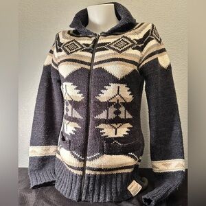 Triple five soul women’s medium cowichan sweater acrylic and wool